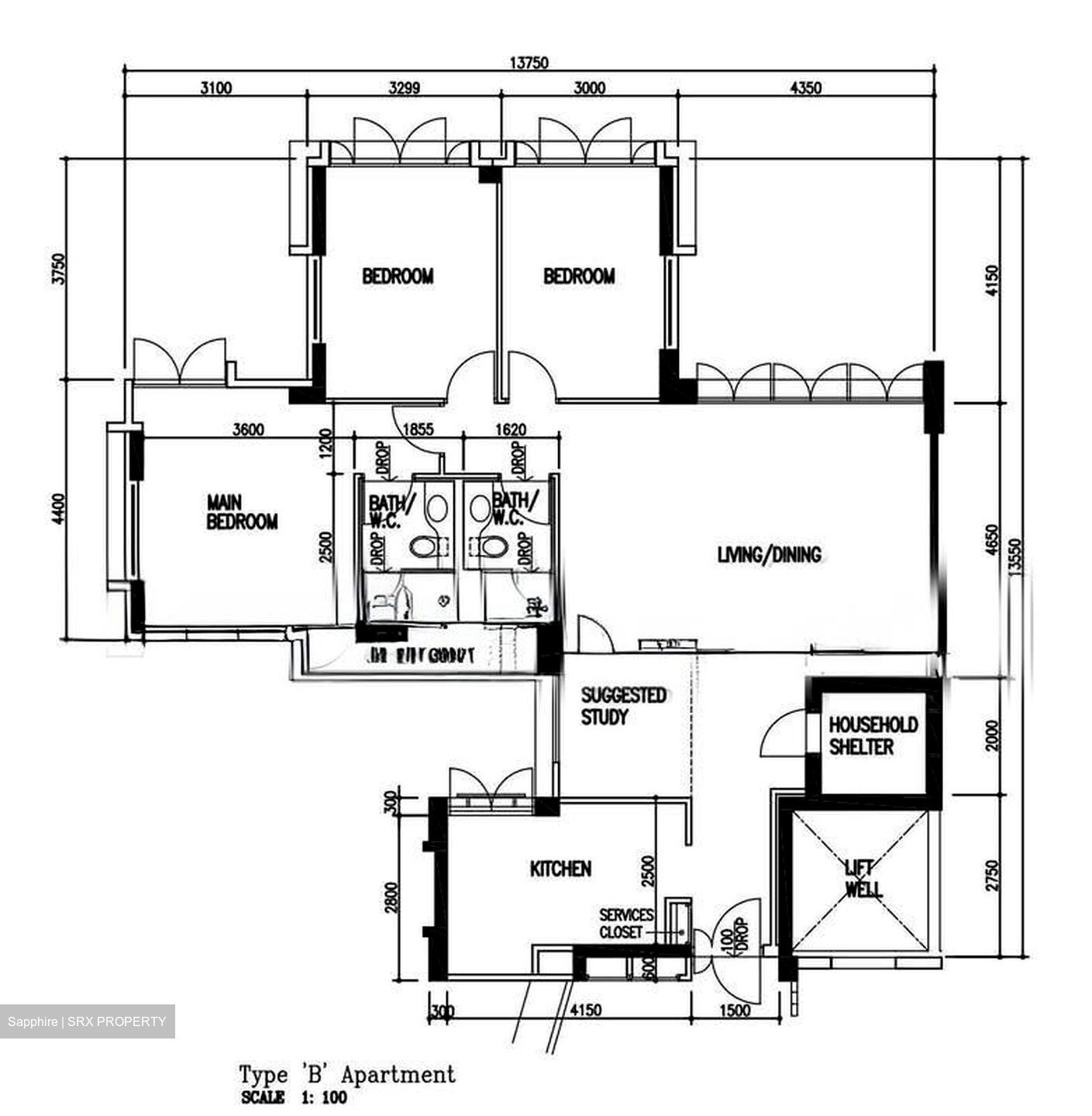 Blk 30 Sengkang East Avenue (Sengkang), HDB 5 Rooms #600071041